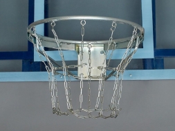 Кольцо баскетбольное антивандальное, усиленное, с цепью, оцинкованное шт., фото 2