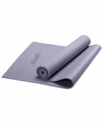 Коврик для йоги FM-101 PVC 173x61x1,0 см, серый, фото 1