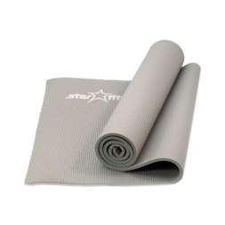 Коврик для йоги FM-101 PVC 173x61x1,0 см, серый, фото 2