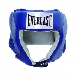 Шлем открытый Everlast USA Boxing M кожа син. 610206U