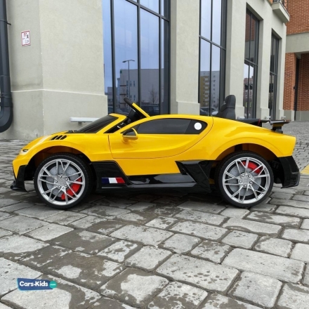 Электромобиль Bugatti Divo 12V — HL338 желтый, фото 5