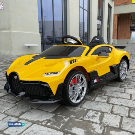 Электромобиль Bugatti Divo 12V — HL338 желтый, фото 3