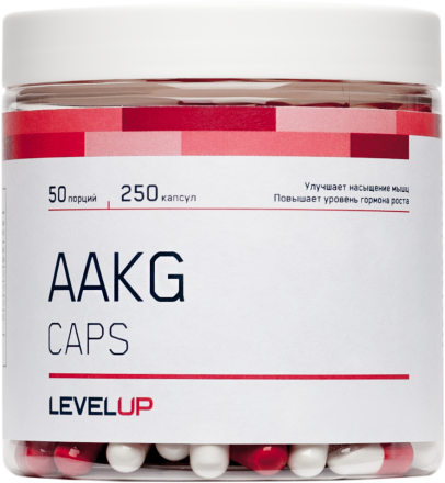 Аргинин альфа-кетоглутарат Level Up AAKG 250 капсул, фото 1