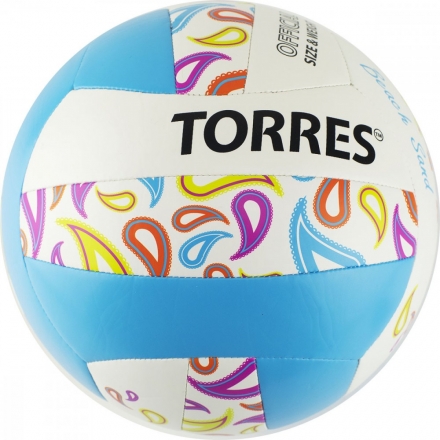 Мяч волейбольный TORRES BEACH SAND BLUE, р.5 V32095B, фото 2