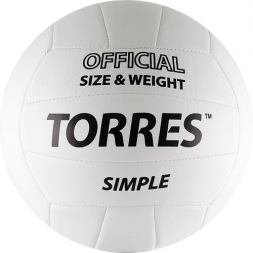Мяч волейбольный любительский &quot;TORRES Simple&quot;, размер 5, фото 1