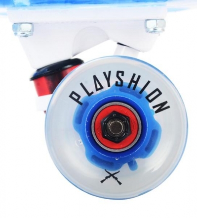 Скейтборд прозрачный Playshion 22″ FS-PS002 со светящимися колесами, фото 7