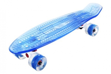 Скейтборд прозрачный Playshion 22″ FS-PS002 со светящимися колесами, фото 8