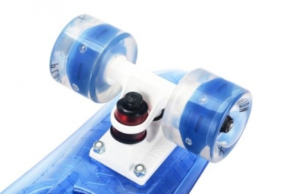 Скейтборд прозрачный Playshion 22″ FS-PS002 со светящимися колесами, фото 9