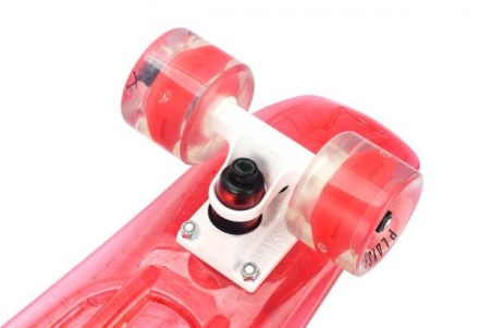 Скейтборд прозрачный Playshion 22″ FS-PS002 со светящимися колесами, фото 18