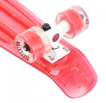 Скейтборд прозрачный Playshion 22″ FS-PS002 со светящимися колесами, фото 19