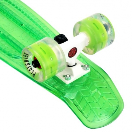 Скейтборд прозрачный Playshion 22″ FS-PS002 со светящимися колесами, фото 24