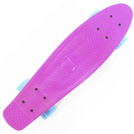 Пластиковый скейтборд-круизер Hubster Cruiser 22&quot; розовый, фото 1