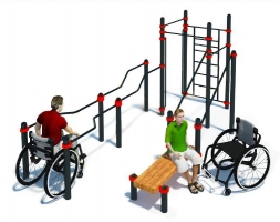 Комплекс для инвалидов-колясочников TRANING W-7.03 , фото 1