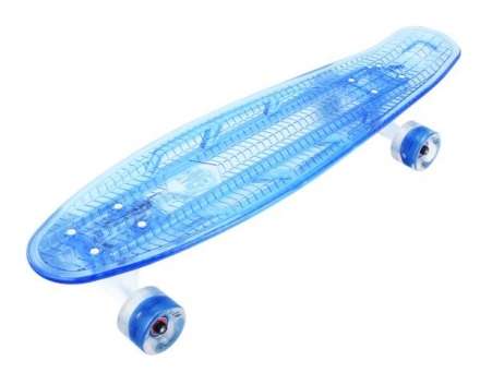 Скейтборд прозрачный Playshion 27″ FS-LS002 со светящимися колесами и декой, фото 4