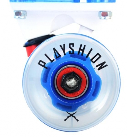 Скейтборд прозрачный Playshion 27″ FS-LS002 со светящимися колесами и декой, фото 6