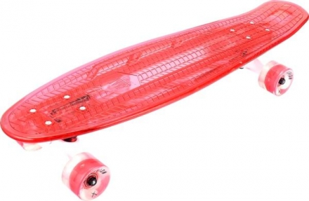 Скейтборд прозрачный Playshion 27″ FS-LS002 со светящимися колесами и декой, фото 13