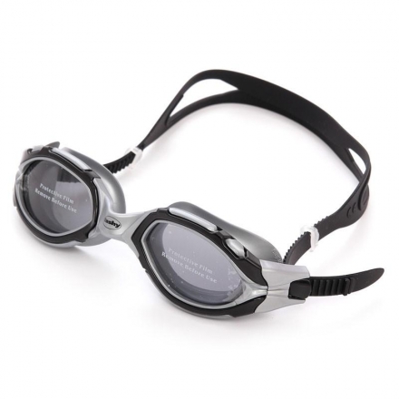 СЦ*Очки для плавания &quot;FASHY Osprey&quot;, дымчатые поляризованные линзы, черно-серая оправа, фото 1