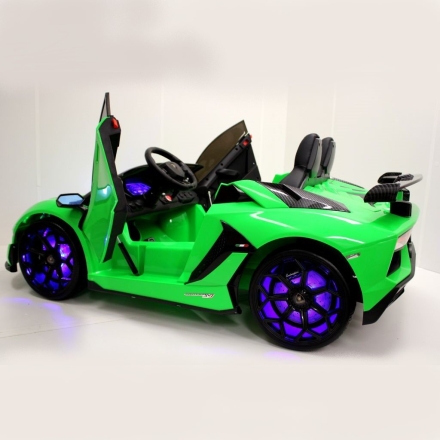 Электромобиль Lamborghini Aventador SVJ 24V зеленый, фото 7