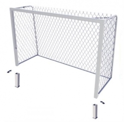 Ворота для мини-футбола алюминиевые стационарные 3х2х1 м, фото 2