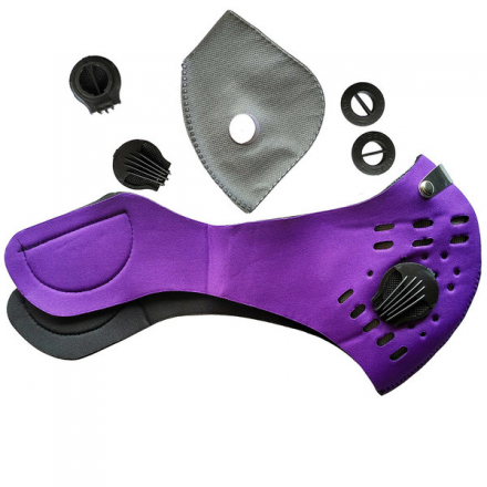 Респиратор веломаска, цвет фиолетовый, фото 1