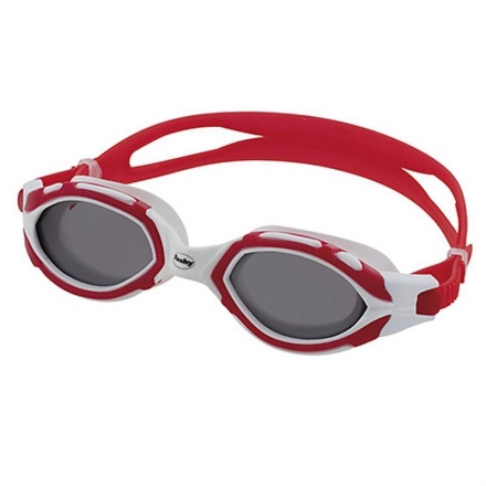 СЦ*Очки для плавания &quot;FASHY Osprey&quot;, дымчатые поляризованные линзы, красно-белая оправа, фото 1