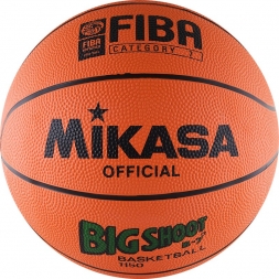 Мяч баск. &quot;MIKASA 1150&quot;  р.7, резина, FIBA III категории, бут.кам, нейл.корд, оранж-чер
