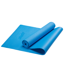 Коврик для йоги FM-101, PVC, 173x61x0,3 см, синий, фото 1