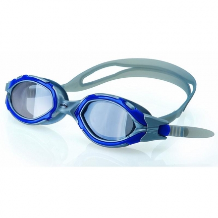 СЦ*Очки для плавания &quot;FASHY Osprey&quot;, дымчатые поляризованные линзы, сине-серая оправа, фото 1
