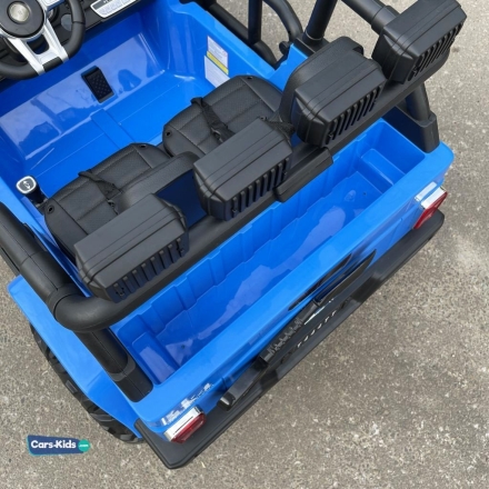 Электромобиль Jeep Wrangler S606 4WD синий, фото 10