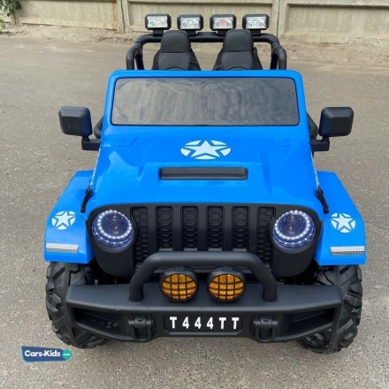 Электромобиль Jeep Wrangler S606 4WD синий, фото 12