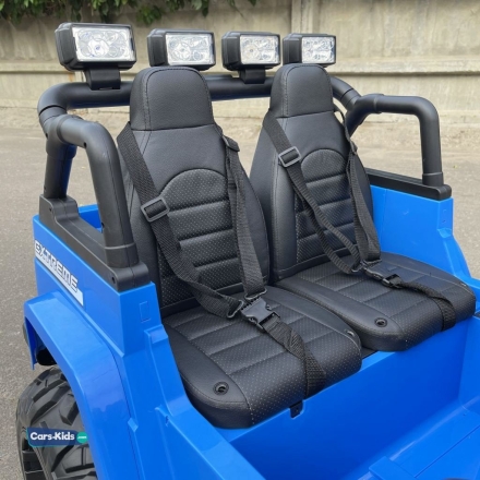 Электромобиль Jeep Wrangler S606 4WD синий, фото 5
