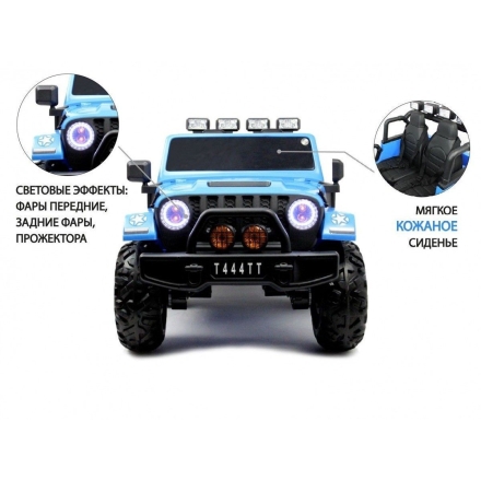 Электромобиль Jeep Wrangler S606 4WD синий, фото 11