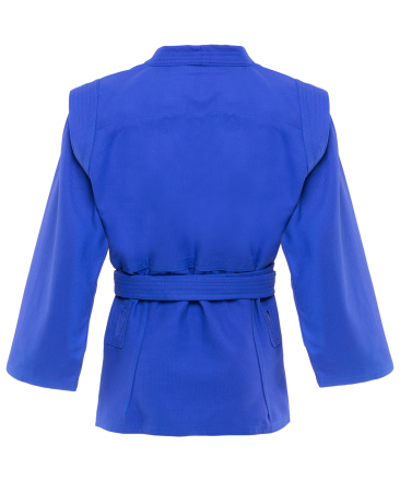 Куртка для самбо JS-302, синяя, р.1/140, фото 2