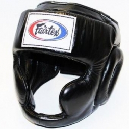 Шлем боксерский тренировочный FAIRTEX кожаный