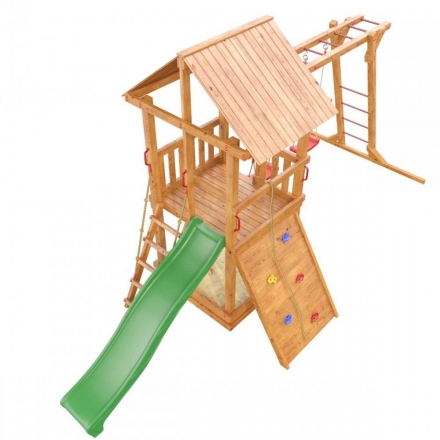 Детская деревянная игровая площадка Сибирика с рукоходом, цвет Savanna , фото 2