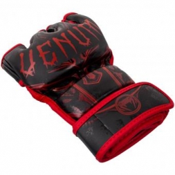 Перчатки ММА Venum Gladiator Black/Red, фото 2