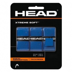 Овергрип Head Xtreme Soft (СИНИЙ), 0.5 мм, 3 шт, синий