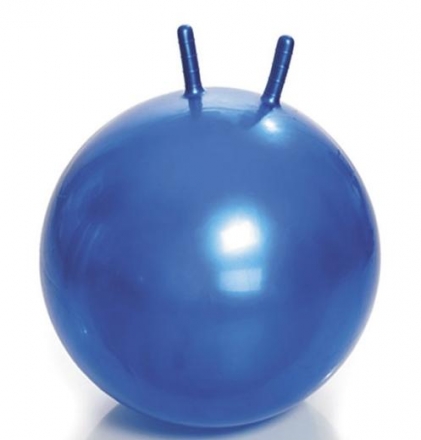 Мяч резиновый д.45,7,гладкий с рогами/ручкой, фото 1