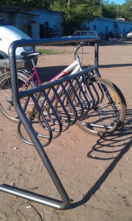 Велопарковка мобильная с местом под рекламу на 8-10 мест ВП-08, фото 4