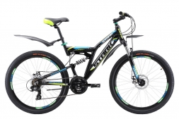Велосипед Stark'17 Jumper 26.1 FS D черно-зеленый 20&quot;