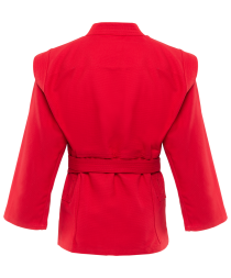 Куртка для самбо JS-302, красная, р.2/150, фото 2