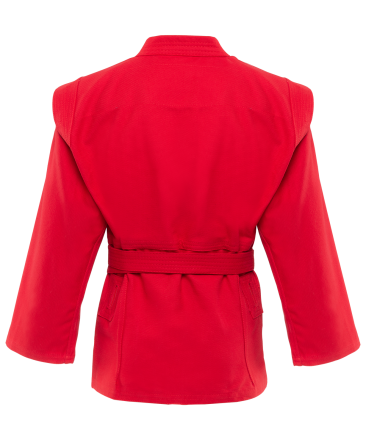 Куртка для самбо JS-302, красная, р.2/150, фото 2