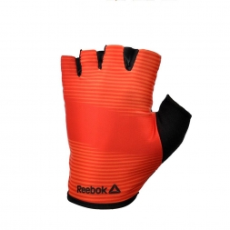 Тренировочные перчатки Reebok (без пальцев) красныые размер M, RAGB-11235RD, фото 1