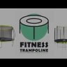 Батут DFC Trampoline Fitness с сеткой 14FT-TR-LG