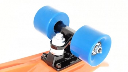 Скейт пластиковый 22х6&quot;, оранжевый, фото 3