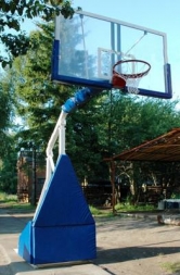 Стойка для баскетбола мобильная складная, игровая, вынос 1,6 м., фото 2