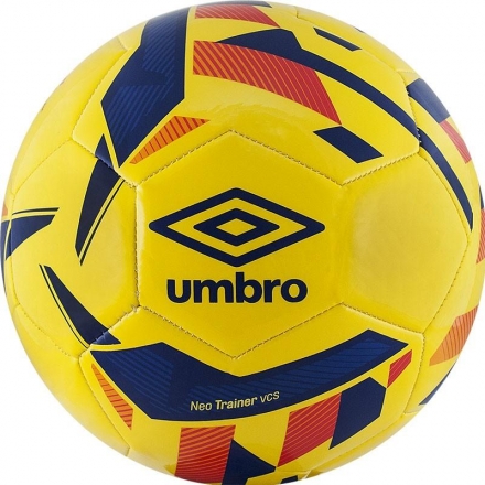 Мяч футбольный любительский &quot;UMBRO Neo Trainer&quot;, р.4, желто-сине-оранжево-красный, фото 1