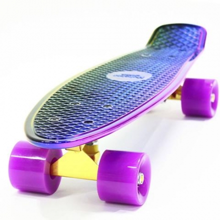 Пластиковый скейтборд-круизер Hubster Cruiser 22&quot; Metallic Multicolor, фото 1