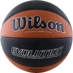 Мяч баскетбольный WILSON Evolution England, размер 7, микрофибра, бутиловая камера, фото 1