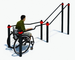 Брусья в подъем для инвалидов в кресло-колясках W-8.03 , фото 1
